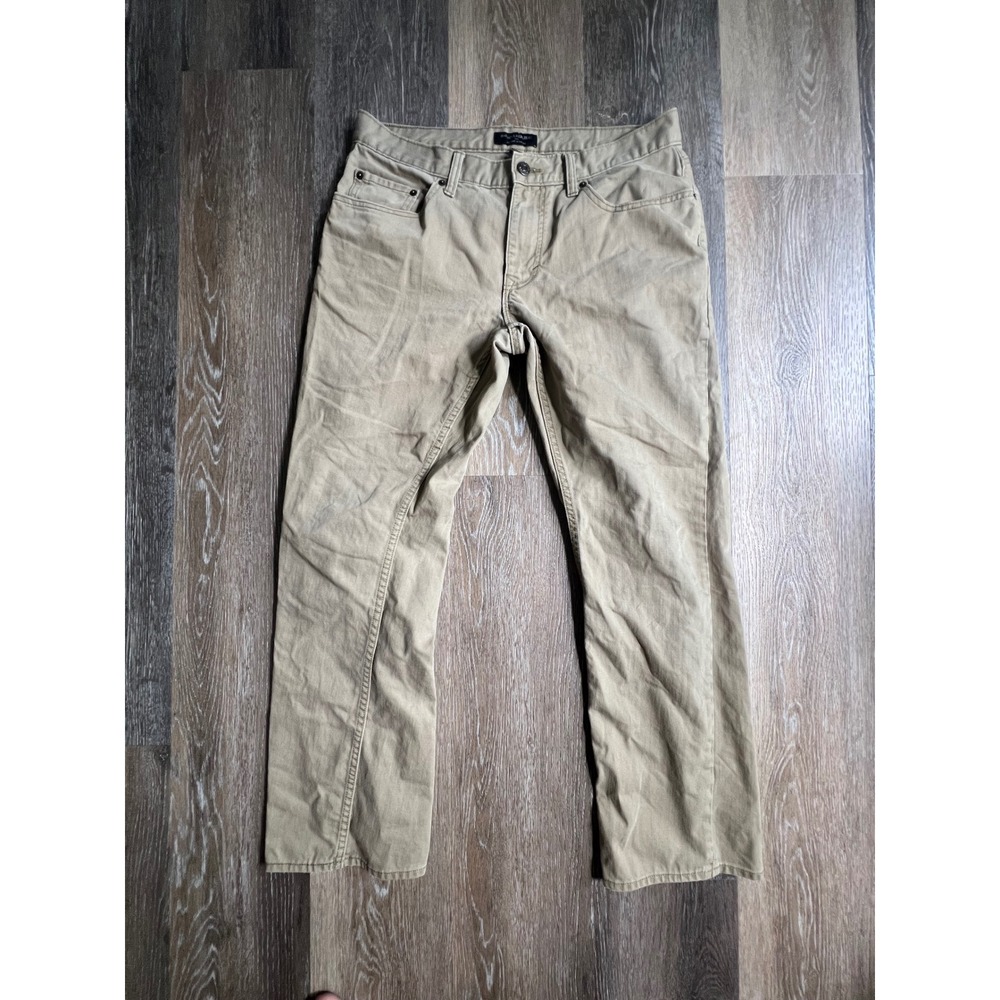 Banana Republic Vintage Straight Pants Mens 33x30 Tan Khaki Good Twill‎ Chino